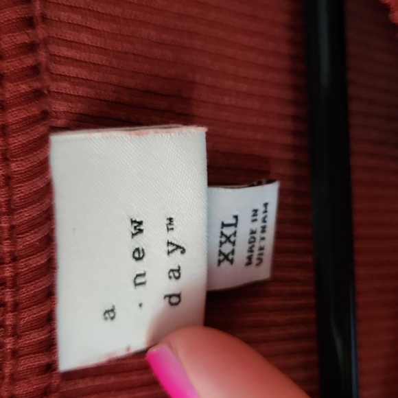 A New Day Plus Size Crewneck Super Soft Peplum Top - Picture 3 of 5